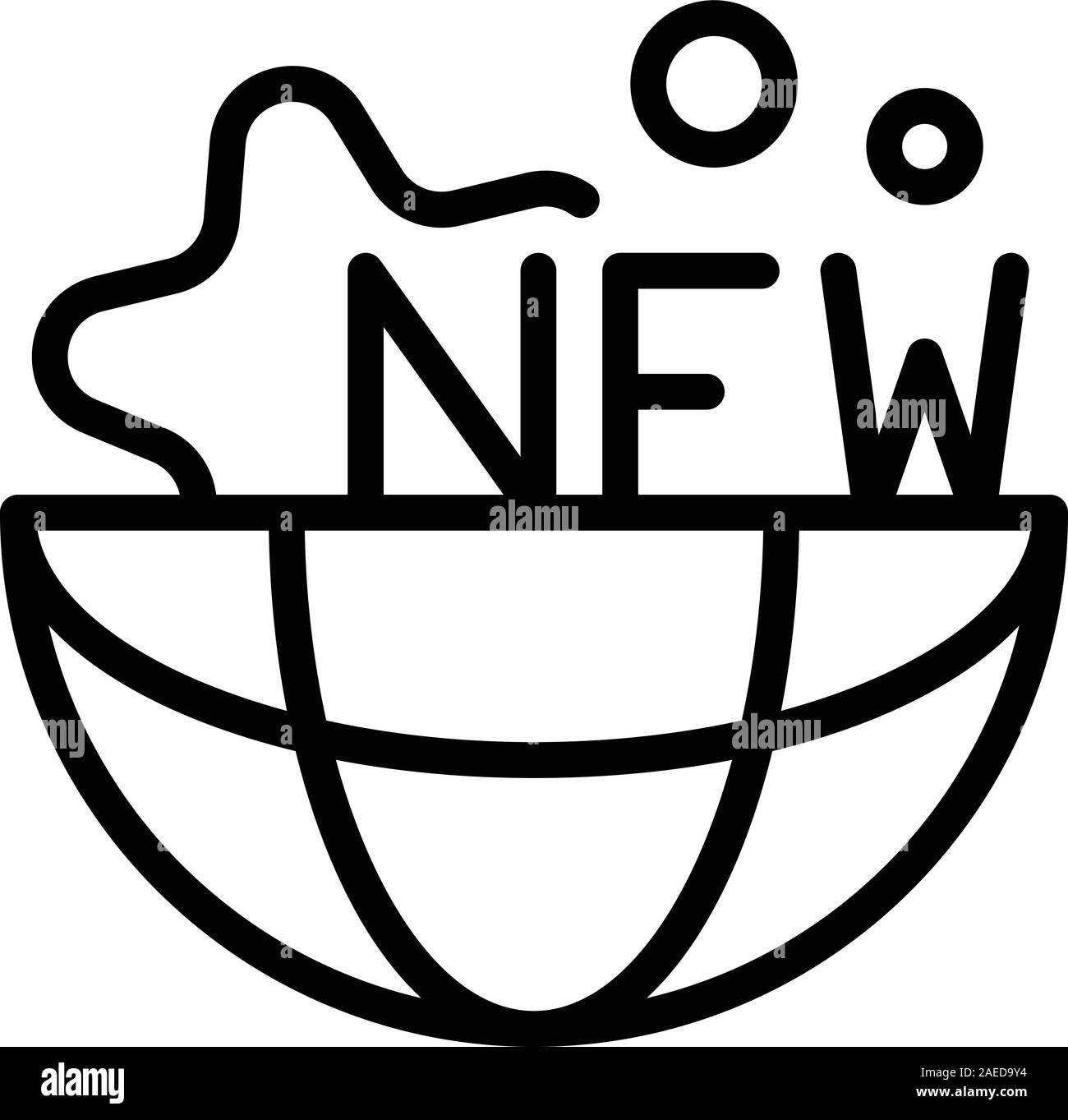 New global campaign icon, outline style Stock Vector Image & Art - Alamy