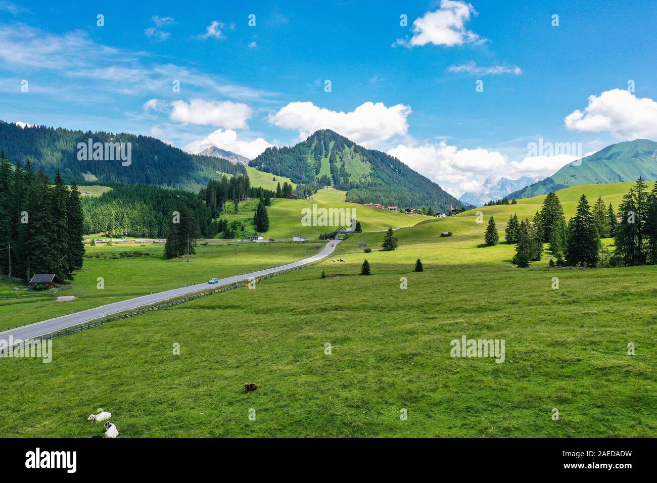 Little village Rinnen near Imst in Tirol Austria, Europe Stock Photo