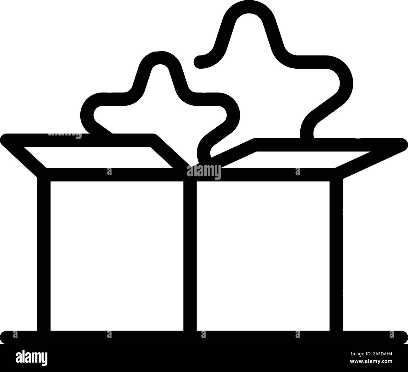Gift box star icon, outline style Stock Vector Image & Art - Alamy