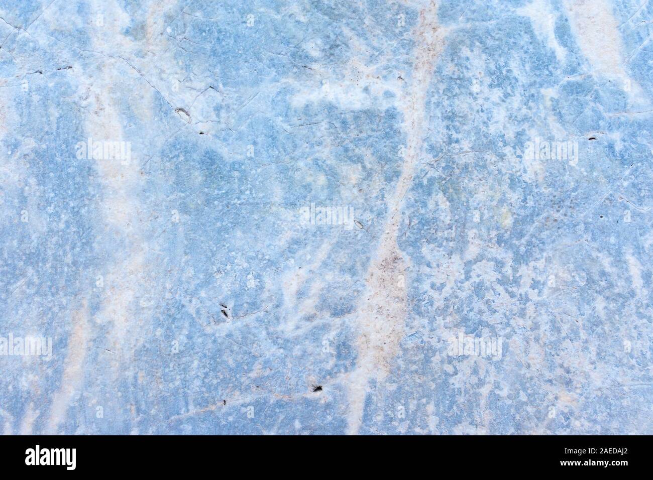 Old blue marble wall background texture wirh cracks for backdrops Stock Photo