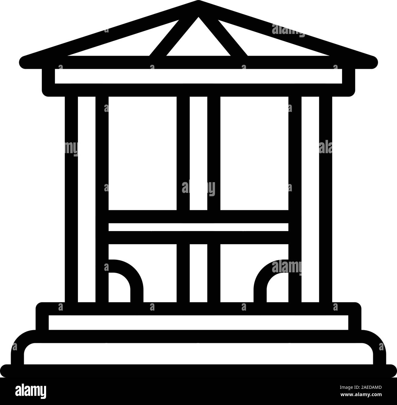 Garden gazebo icon, outline style Stock Vector Image & Art - Alamy