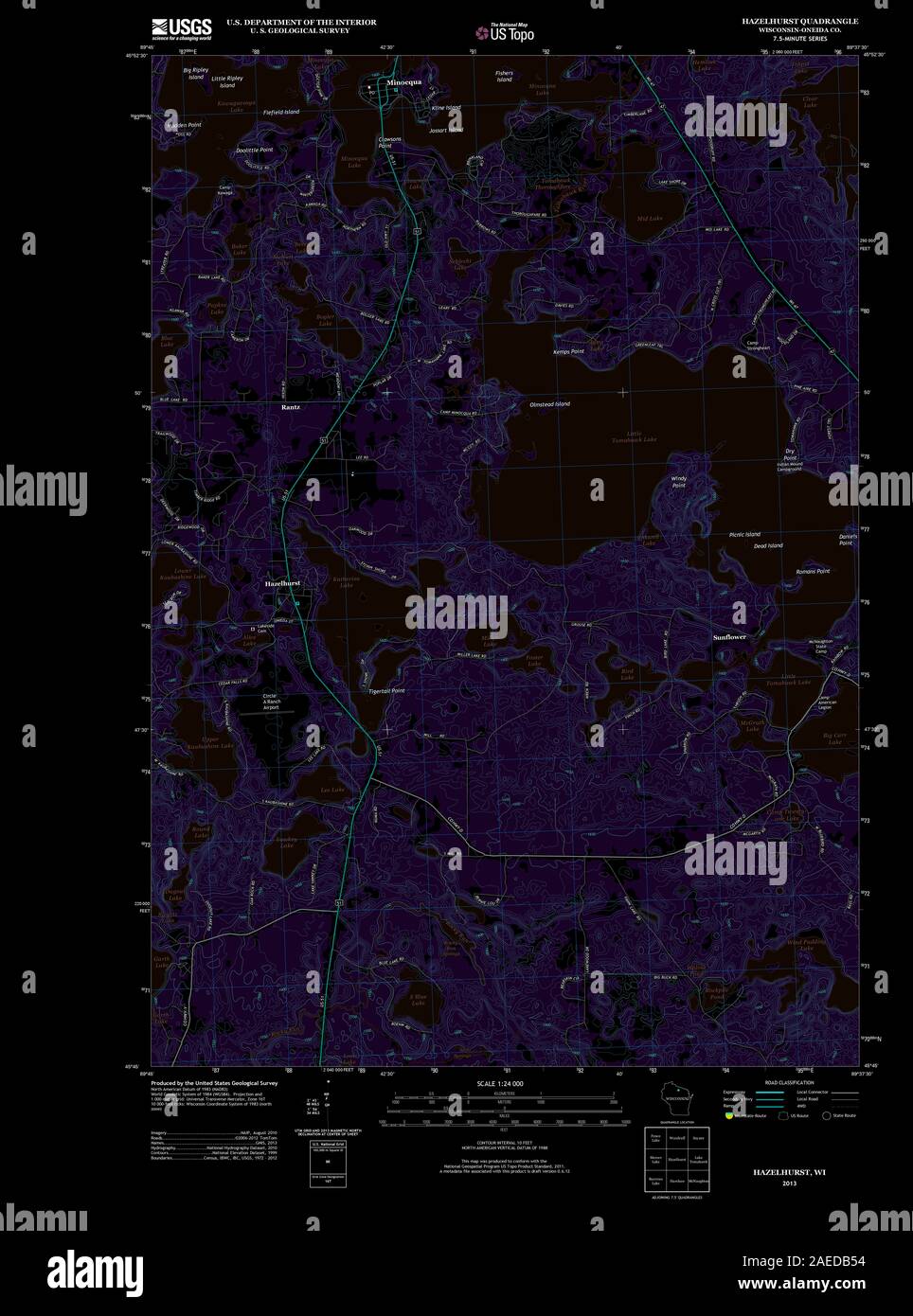 Map of hazelhurst hires stock photography and images Alamy