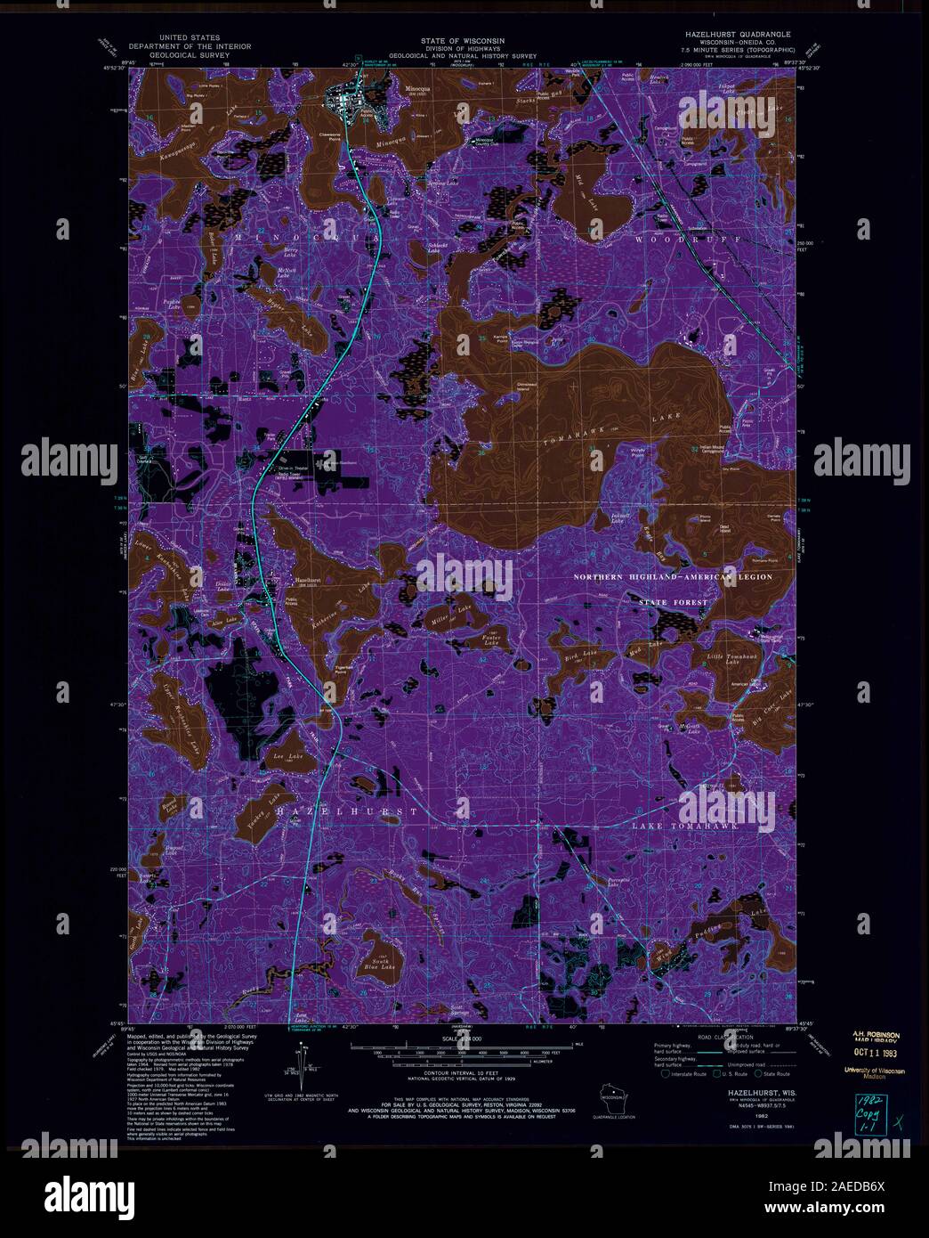 Map of hazelhurst hi-res stock photography and images - Alamy