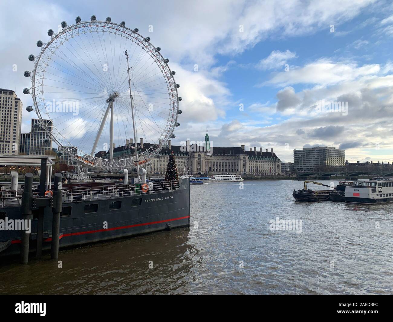 London, UK - December 2, 2019:  Hyde Park Winter Wonderland Stock Photo