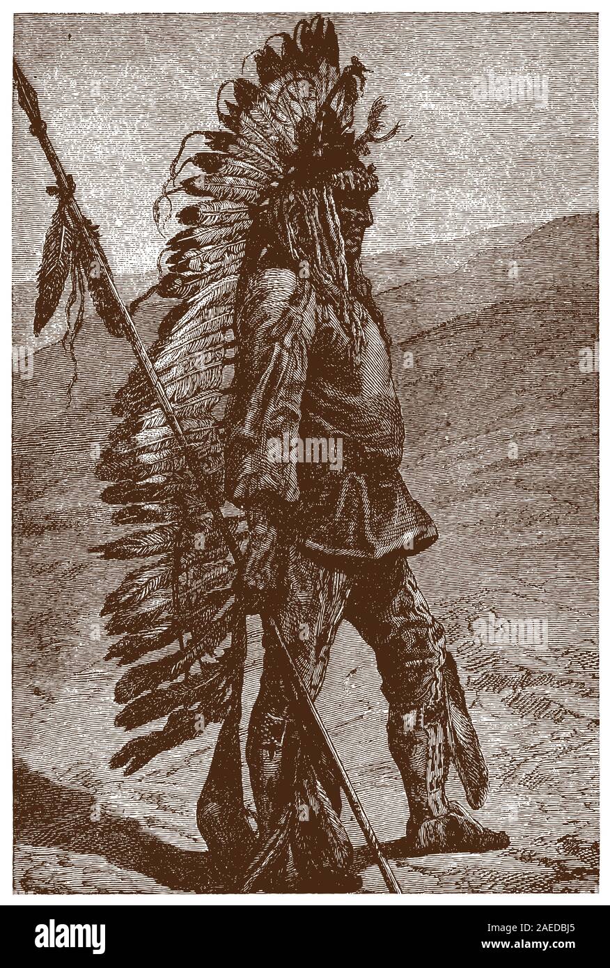 Plains indian warrior Stock Vector Images - Alamy