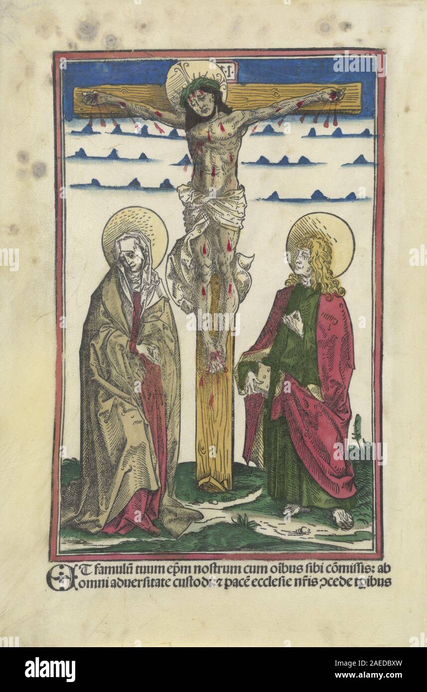 Christ on the Cross with the Virgin and Saint John by Hans Burgkmair I ...