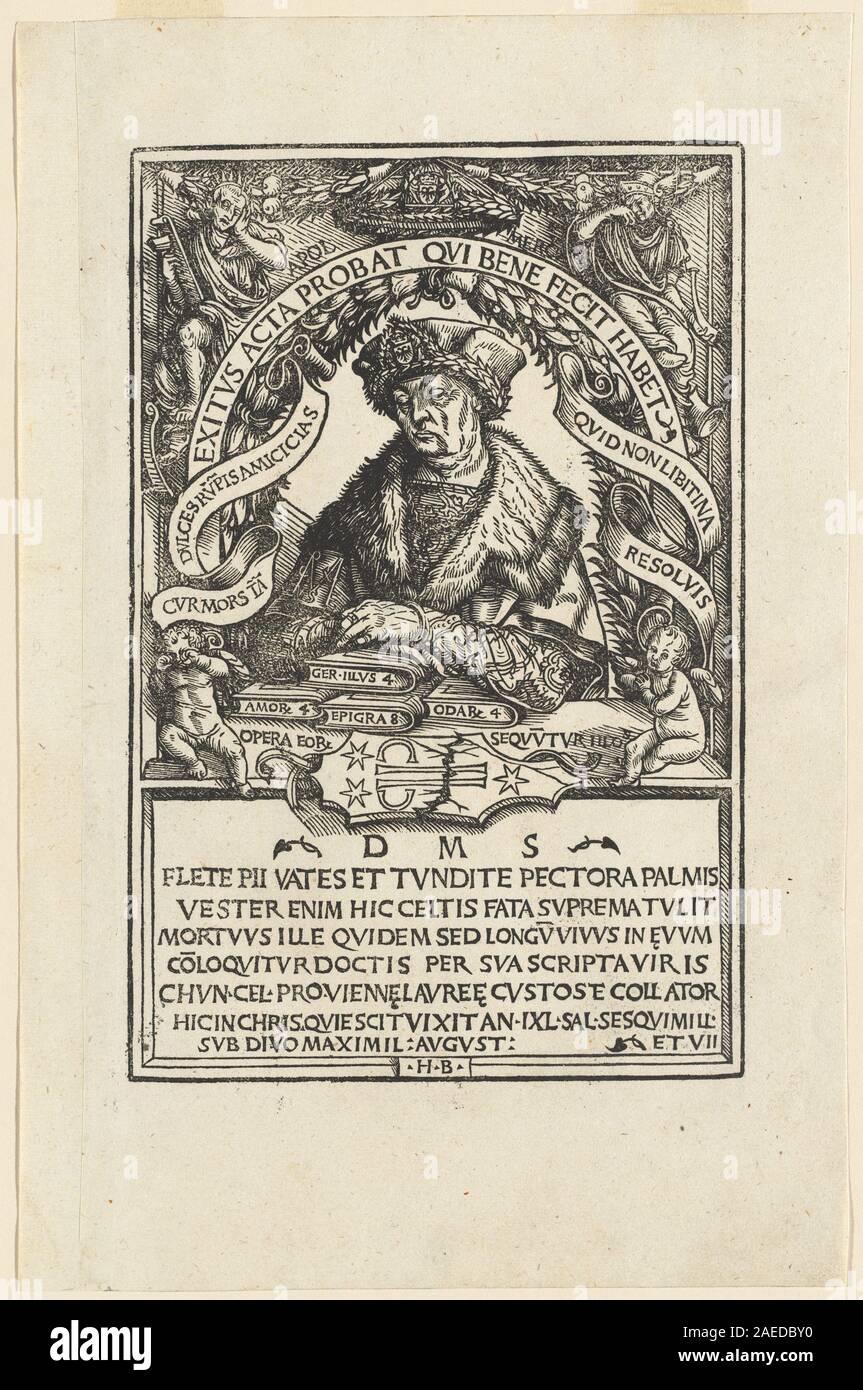 Hans Burgkmair I, Conrad Celtis, 1507 Conrad Celtis; 1507date Stock Photo