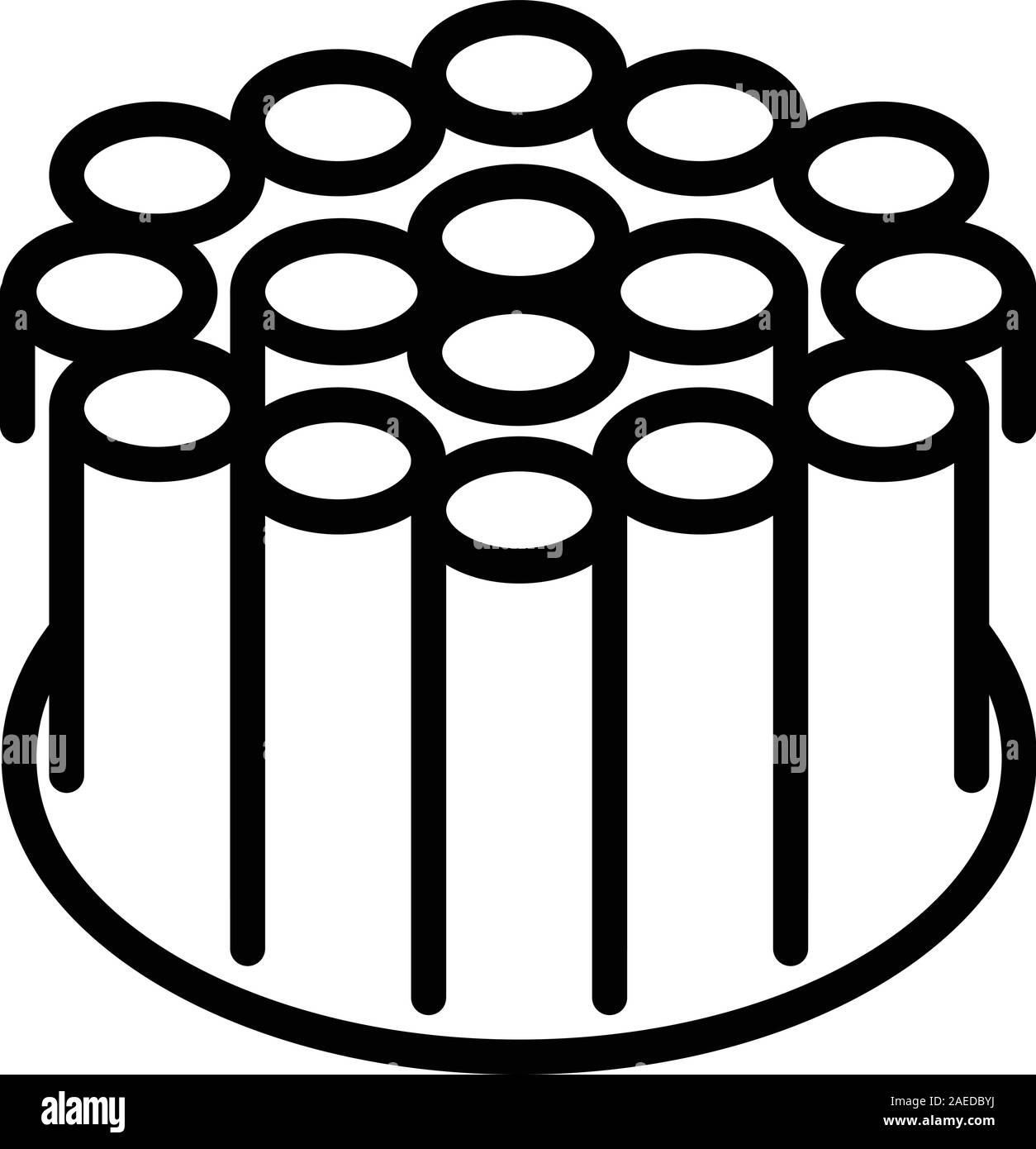 Stranded fiber optic cable icon, outline style Stock Vector Image & Art ...