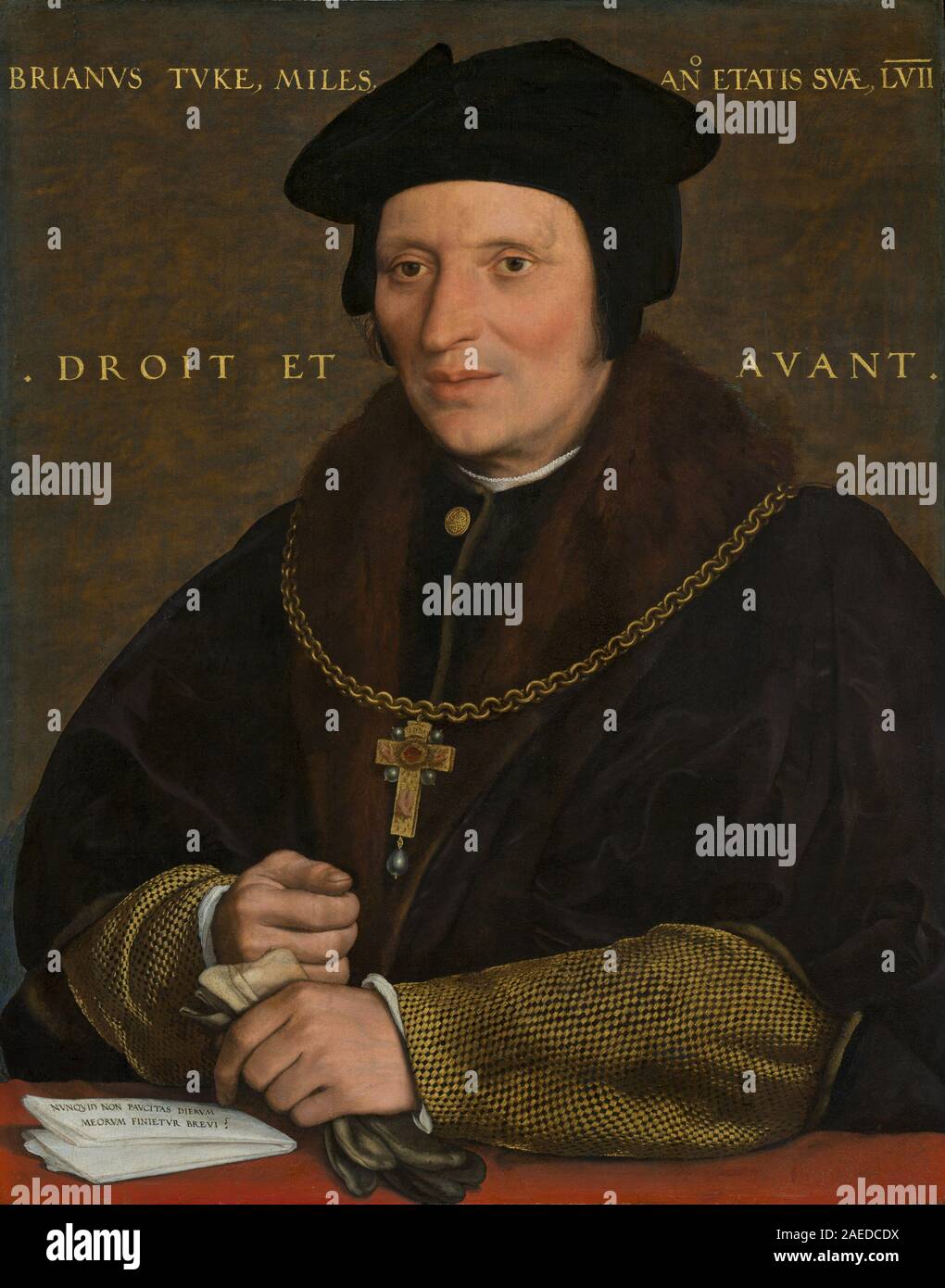 Hans Holbein the Younger, Sir Brian Tuke, c 1527-1528 or c 1532-1534 Sir Brian Tuke; c. 1527/1528 or c. 1532/1534 Stock Photo