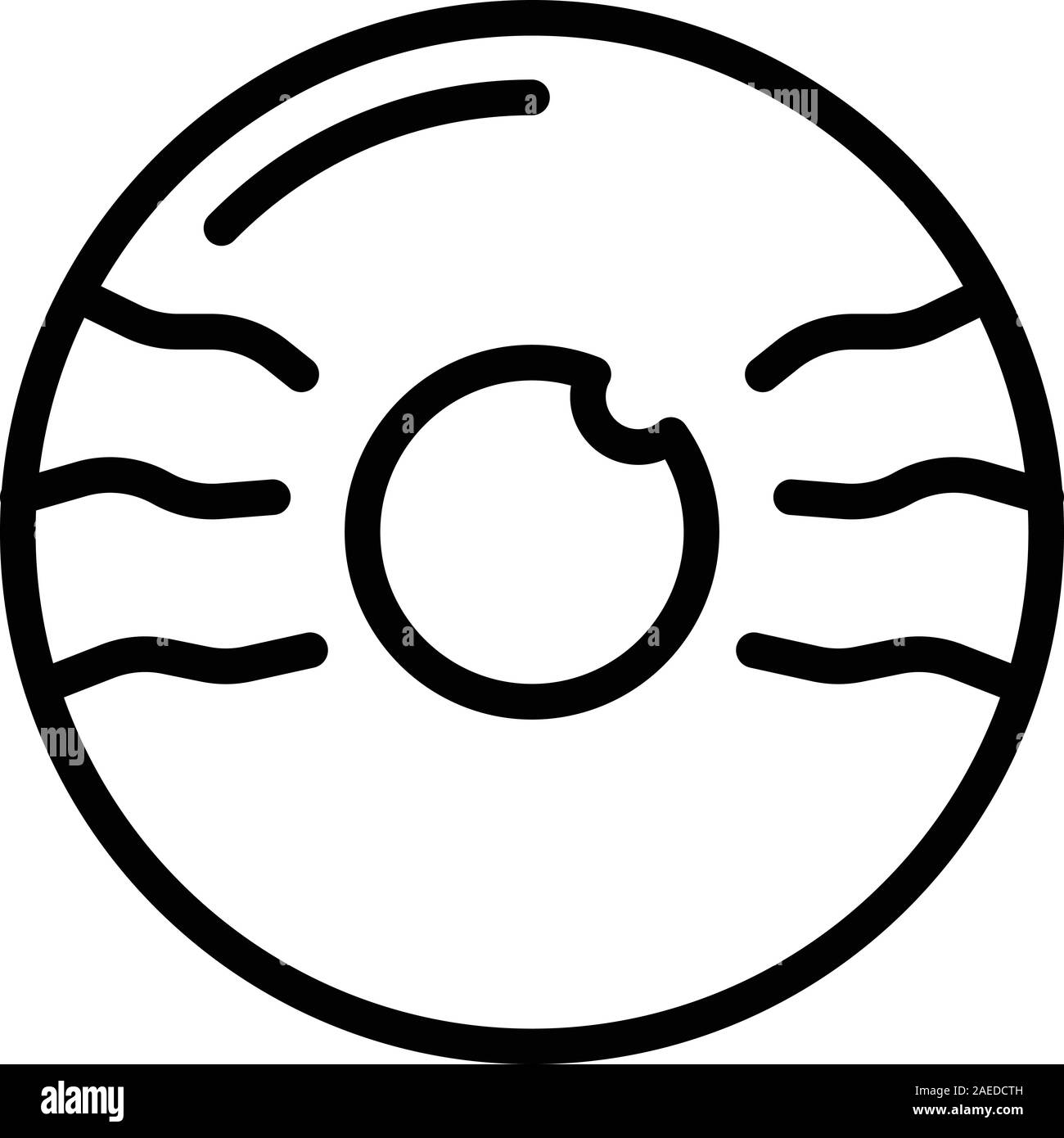 Cataract icon, outline style Stock Vector