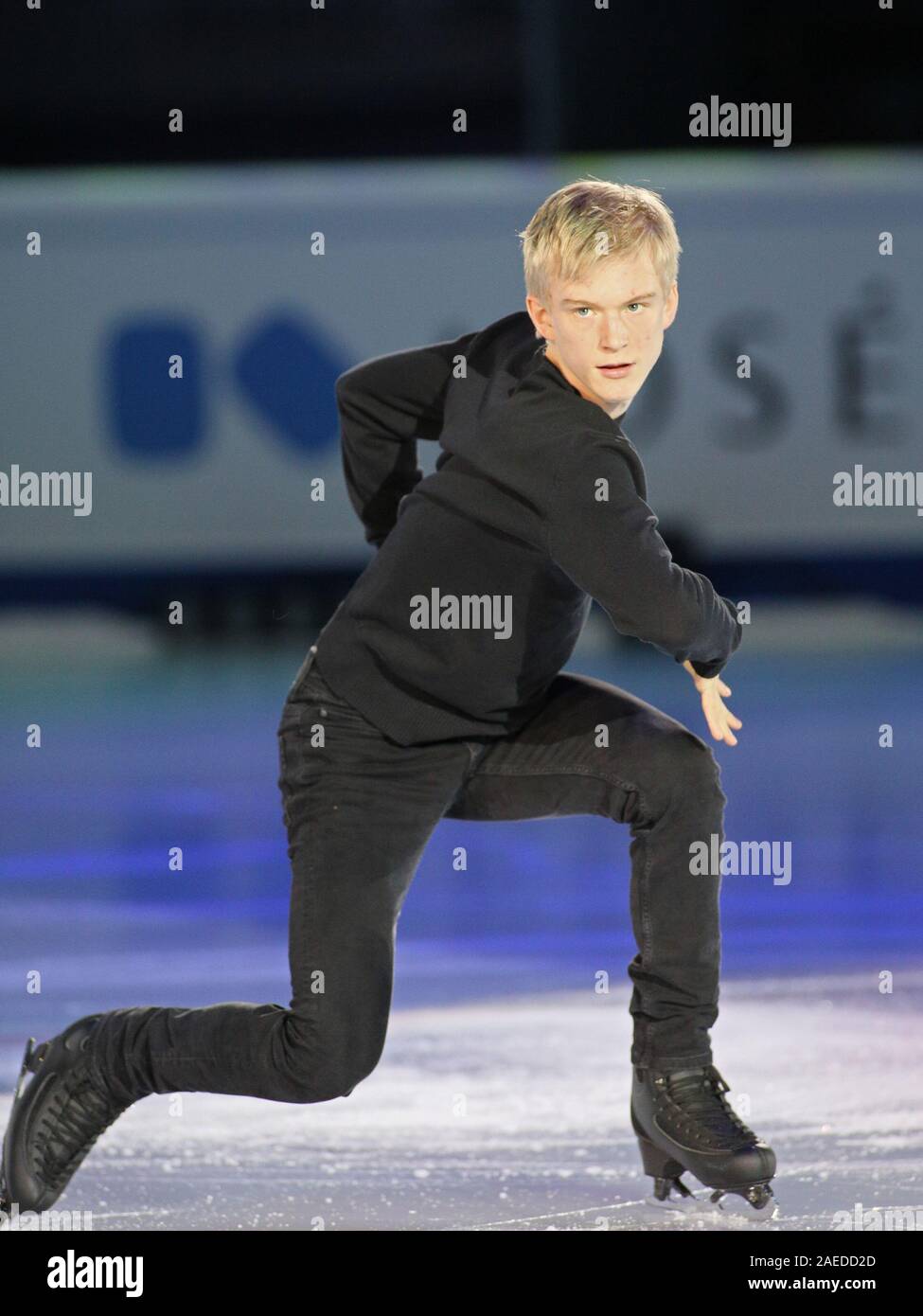 Torino, Italy, 08 Dec 2019, grand prix of figure skating - gal daniel grassl (italy - 6th junior men) during ISU Grand Prix of Figure Skating - Exhibition Gala - Ice Sports - Credit: LPS/Claudio Benedetto/Alamy Live News Stock Photo