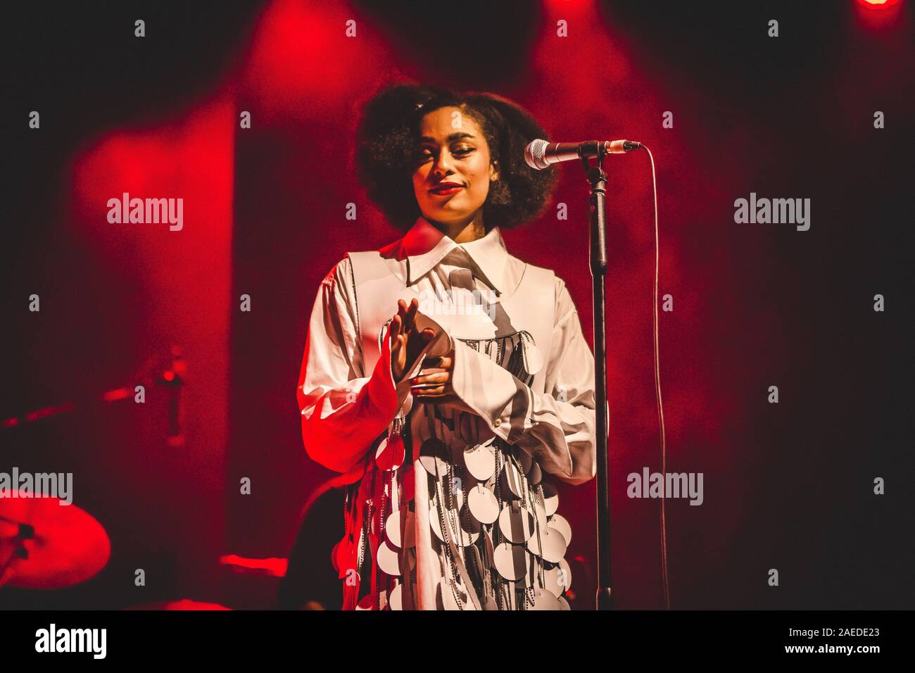 Celeste Epiphany Waite (born 5 May 1994) known mononymously as Celeste, is an American-British neo soul singer-songwriter. Since 2017, Celeste has released two extended plays and eight singles and has embarked on two headlining tours of Europe and the United States respectively. She has performed at some of Europe's biggest festivals such as Glastonbury, Primavera Sound, and Field Day.Waite was named as BBC Music Introducing's Artist of 2019, and will be given the Critics' Choice Award at the 2020 Brit Awards, an award previously crowned by names such as Adele, Sam Smith, Ellie Goulding and Fl Stock Photo