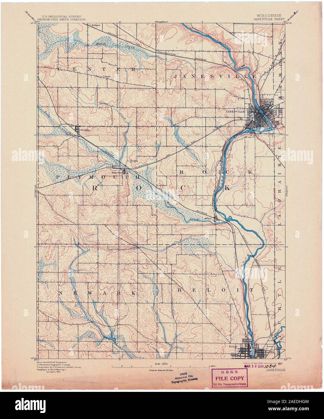 Map of janesville hi-res stock photography and images - Alamy