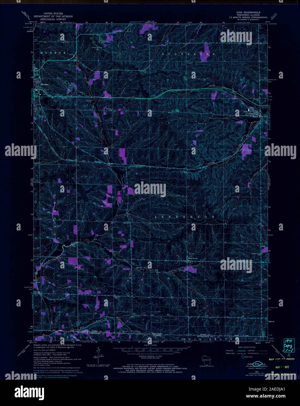 WI Juda 500678 1962 24000 Inverted Restoration Stock Photo Alamy