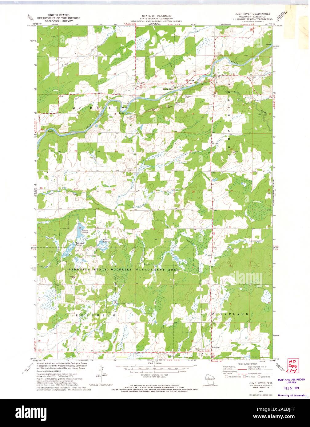 WI Jump River 500682 1971 24000 Restoration Stock Photo Alamy