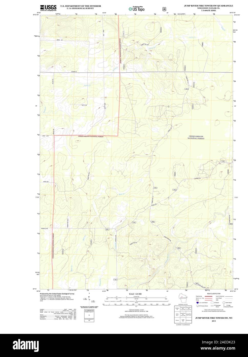 WI Jump River Fire Tower SW 20130709 TM Restoration Stock Photo Alamy