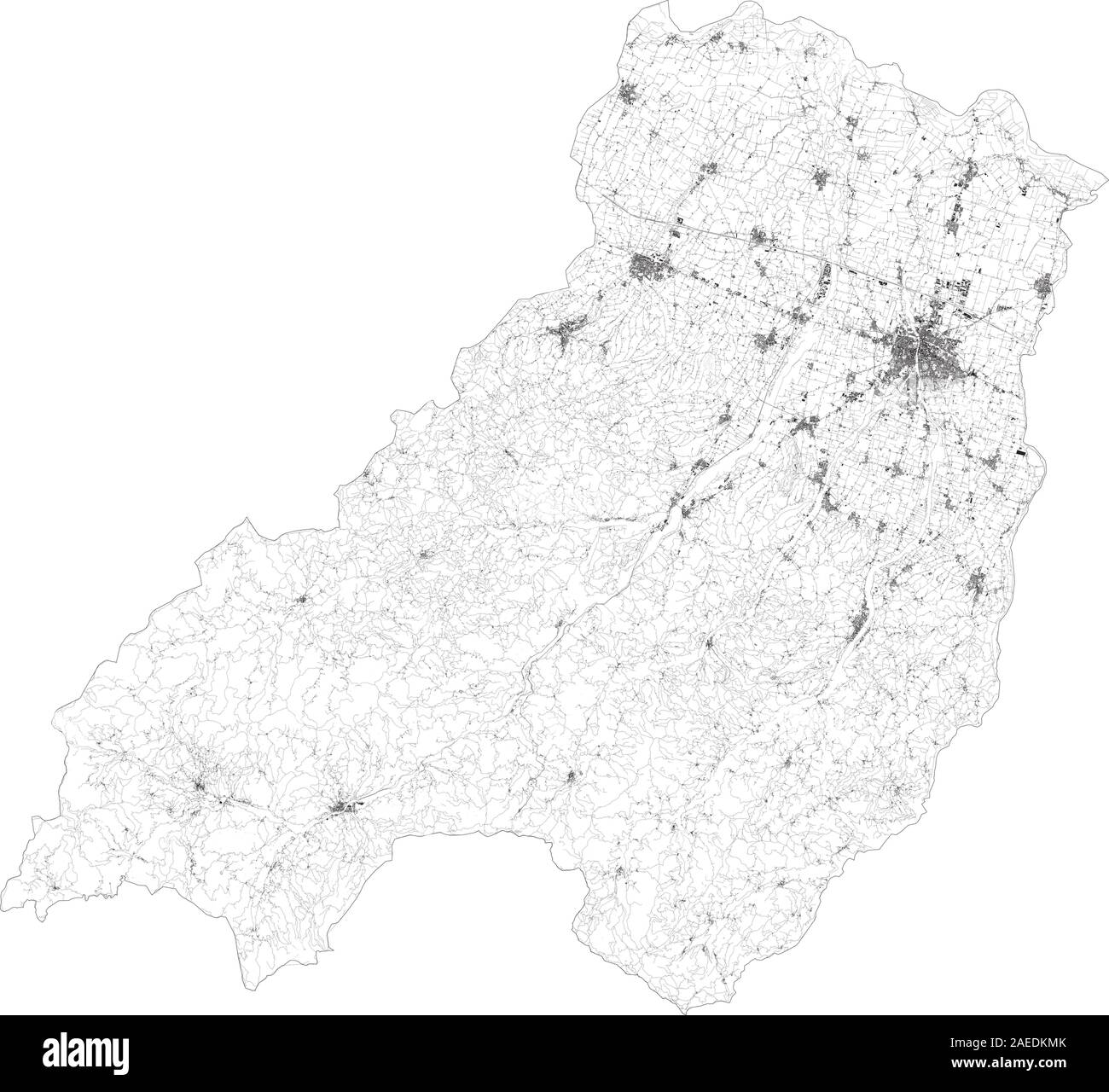 Parma Region Italy Map Satellite Map Of Province Of Parma, Towns And Roads, Buildings And  Connecting Roads Of Surrounding Areas. Emilia-Romagna Region, Italy. Map  Roads Stock Vector Image & Art - Alamy