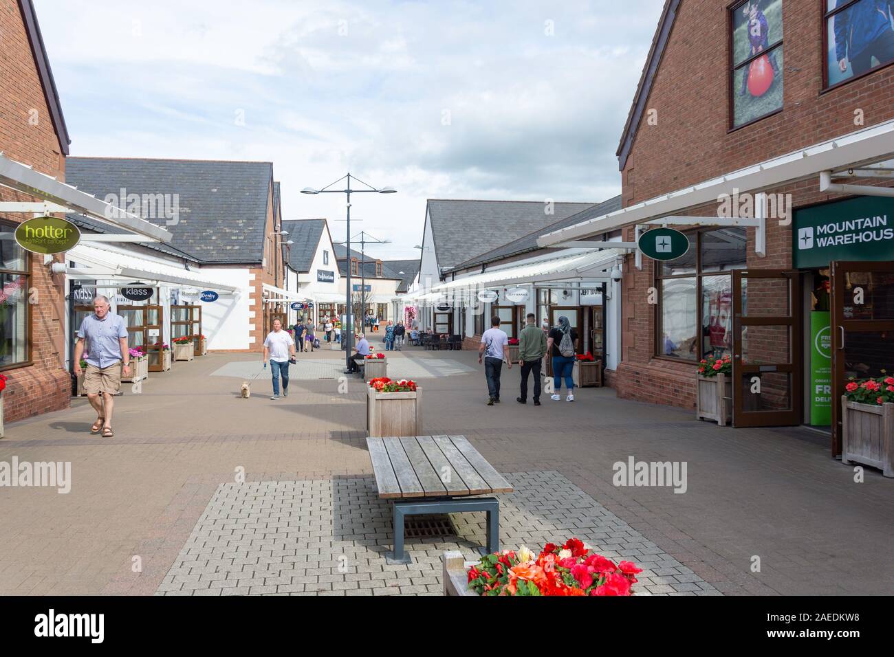 Gretna Gateway Outlet Village, Gretna Green, Gretna, Dumfries and Galloway, Scotland, United Kingdom Stock Photo