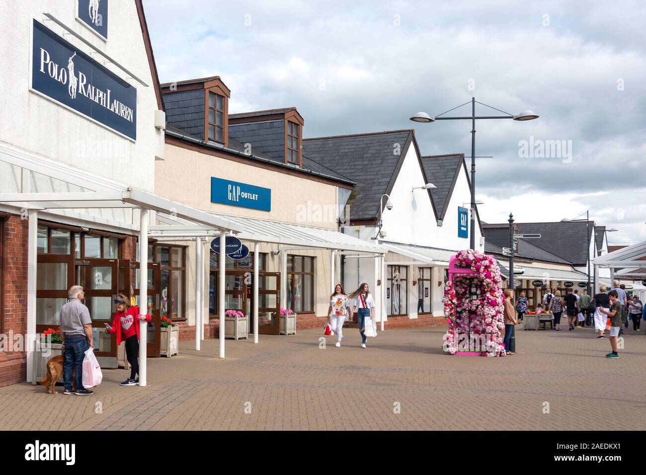 Gretna Gateway Outlet Village, Gretna Green, Gretna, Dumfries and Galloway, Scotland, United Kingdom Stock Photo