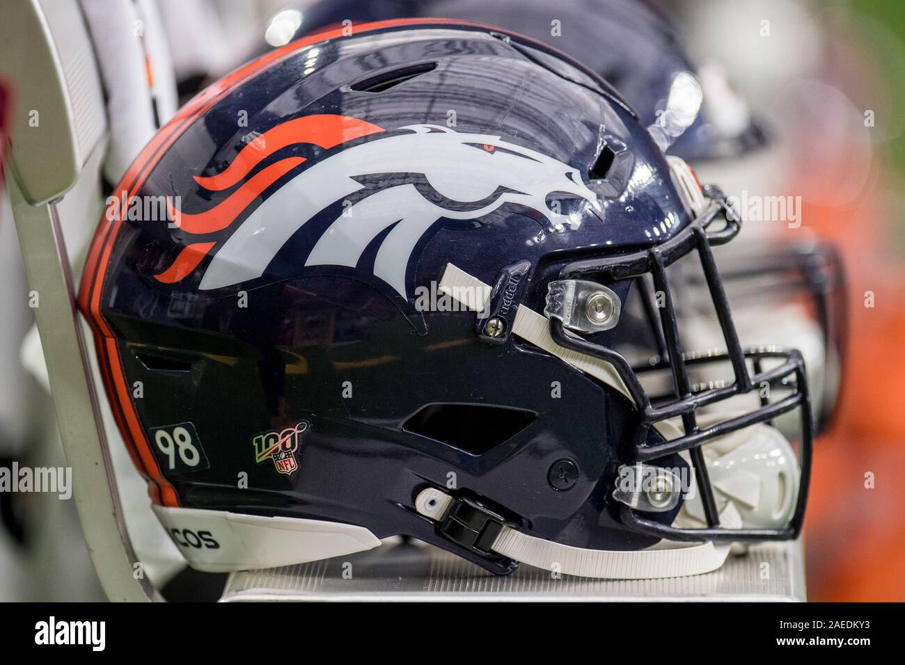 Denver broncos helmet hi-res stock photography and images - Alamy