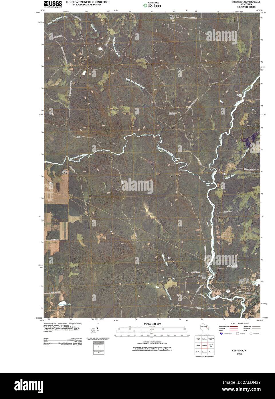 Map of keshena hires stock photography and images Alamy