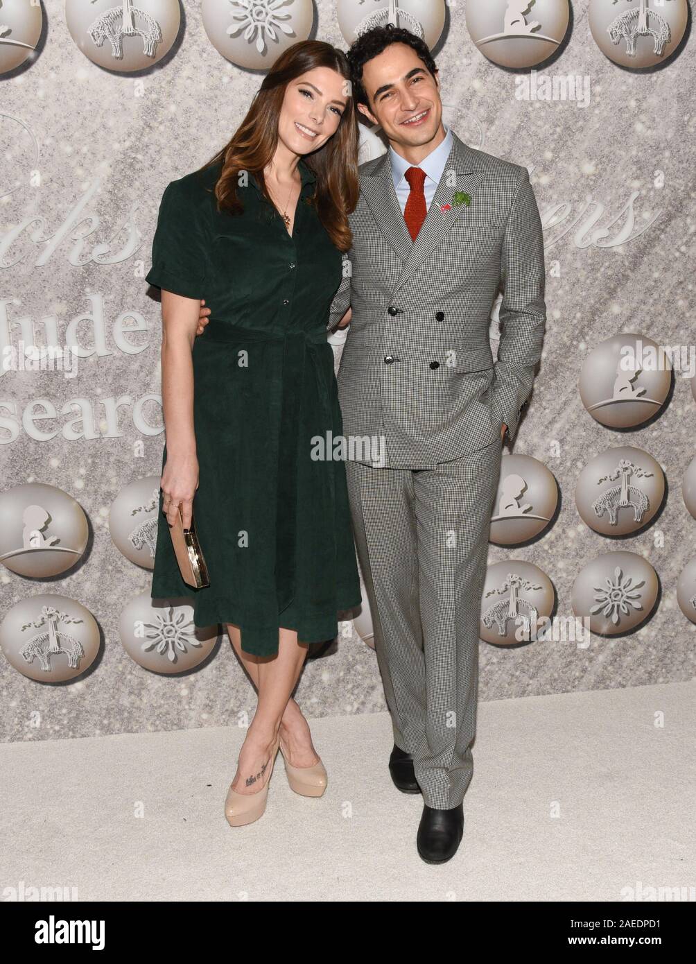 December 7, 2019, West Hollywood, California, USA: Ashley Greene and Zac Posen attends Brooks Brothers Host Annual Holiday Celebration in West Hollywood to Benefit St. Jude. (Credit Image: © Billy Bennight/ZUMA Wire) Stock Photo