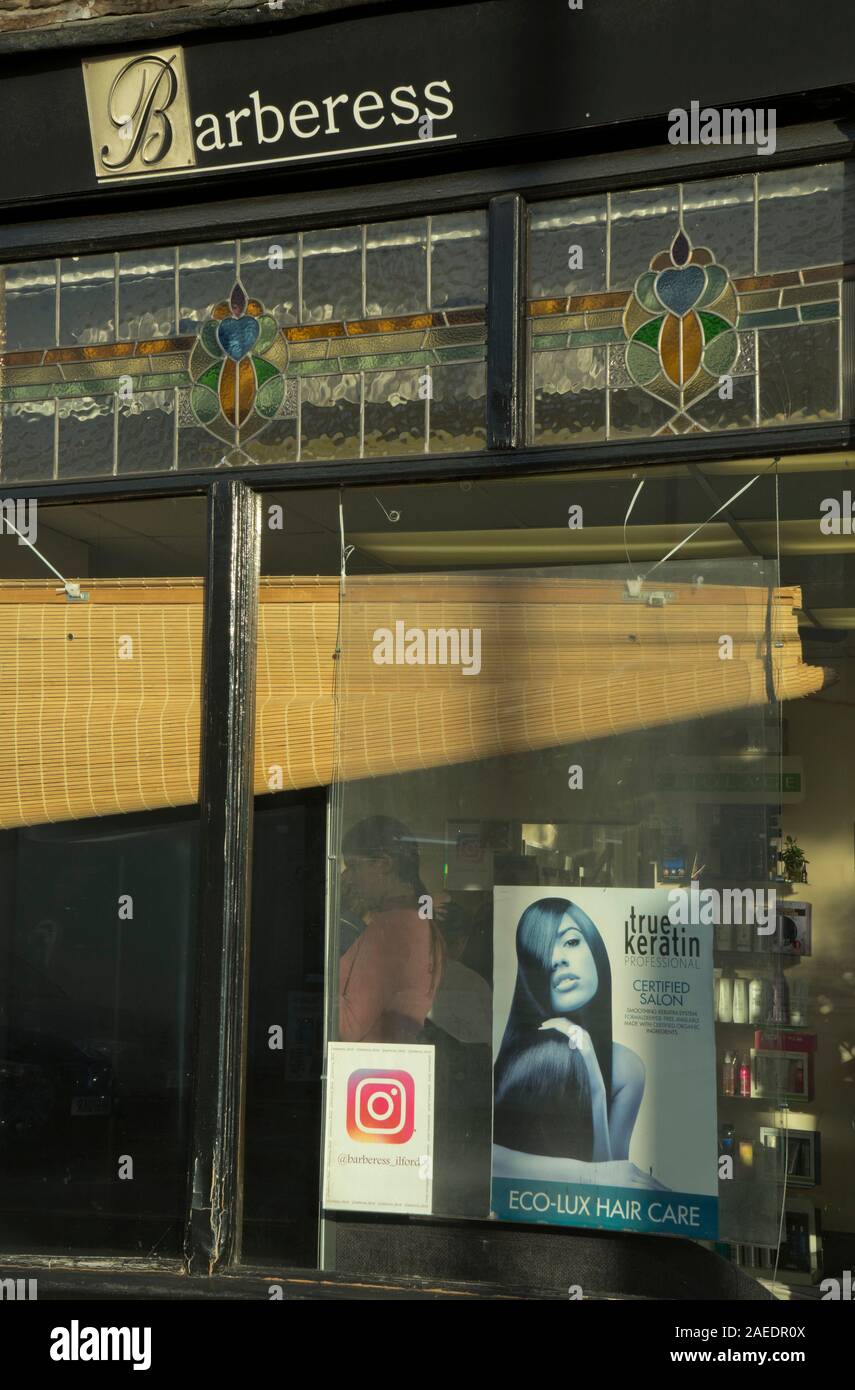 Women hairdresser in Ilford,England,UK Stock Photo Alamy