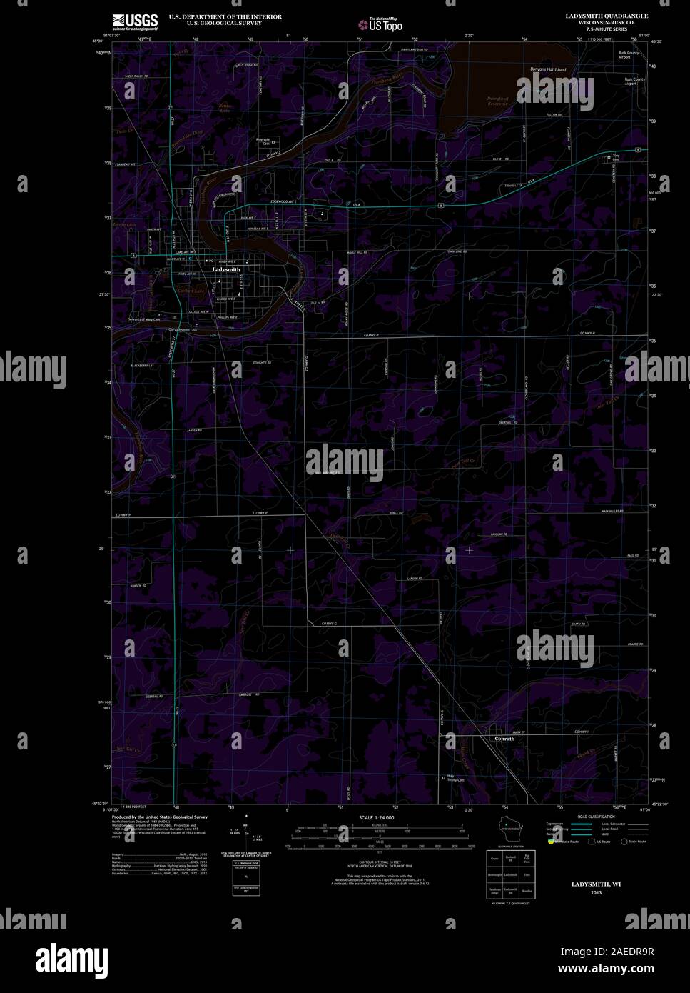 Map of ladysmith hires stock photography and images Alamy