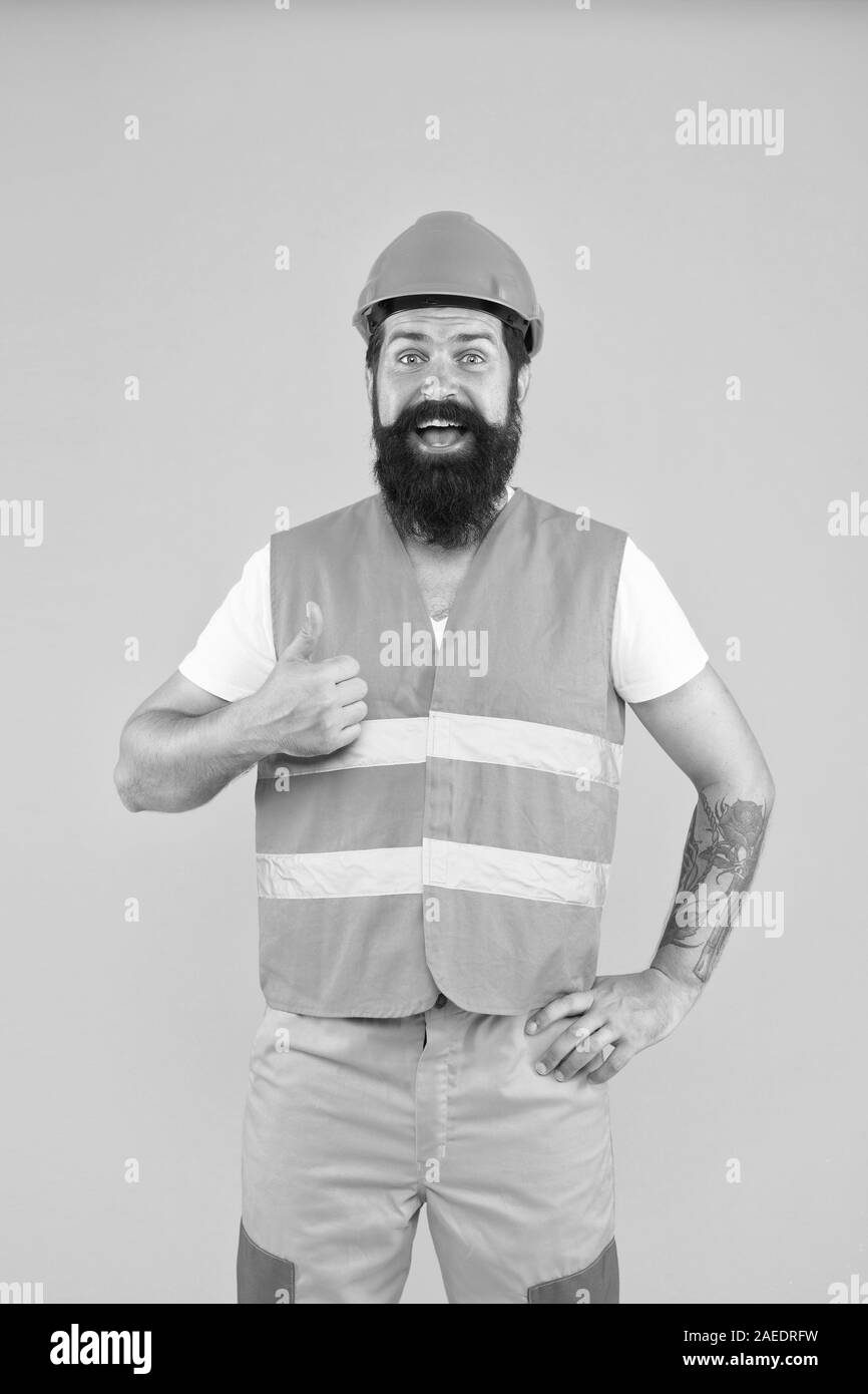 Good job. Engineering career concept. Architect builder engineer