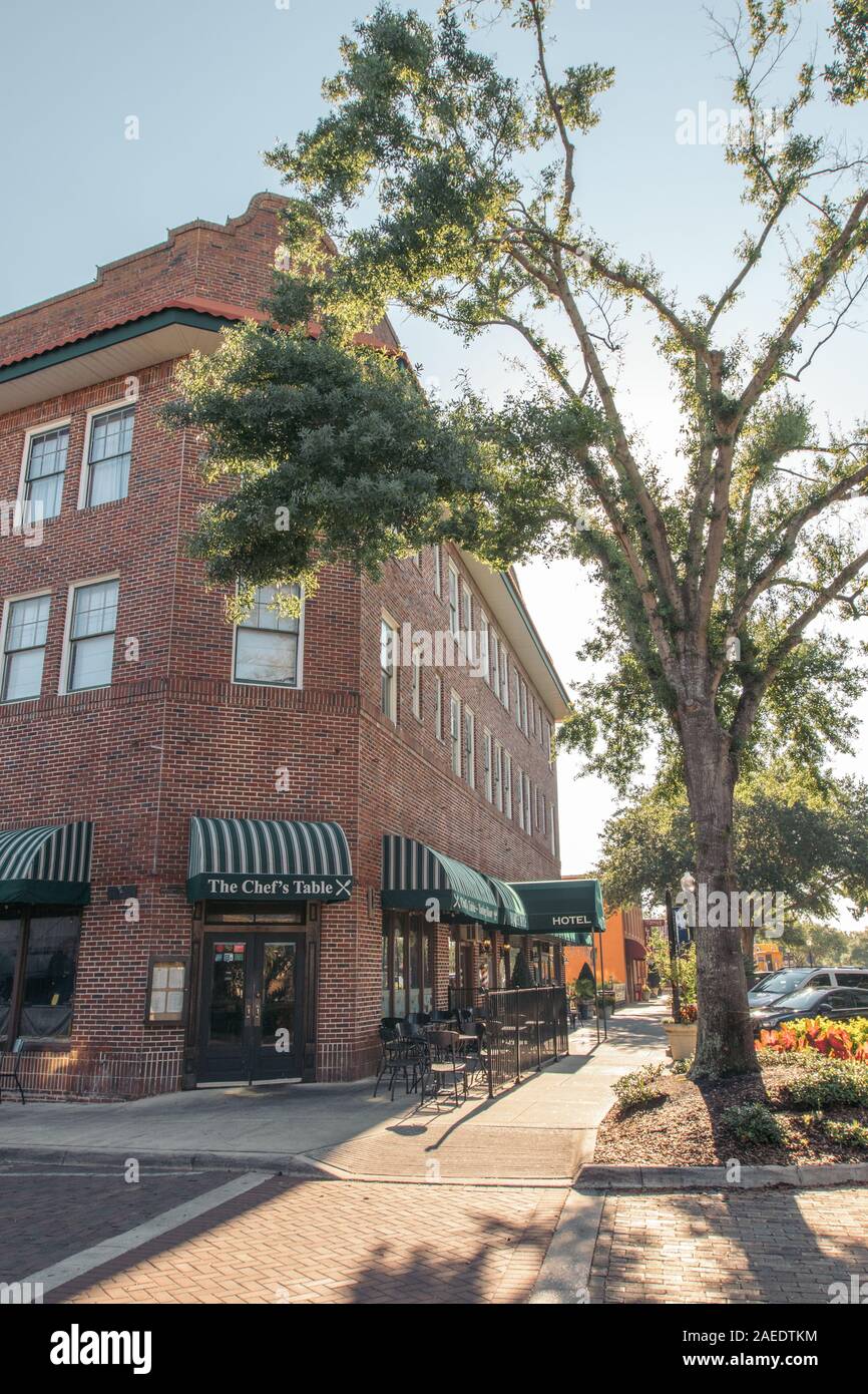 Restaurant Beer Garden In Old Town Stock Photos Restaurant Beer