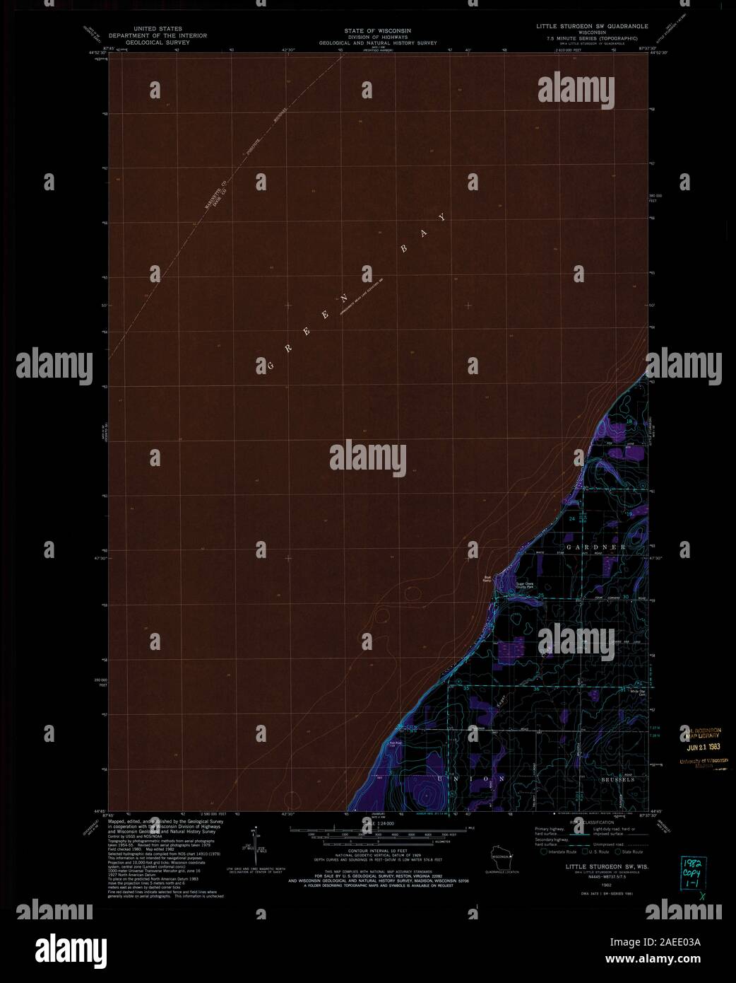 WI Little Sturgeon SW 500792 1982 24000 Inverted Restoration Stock