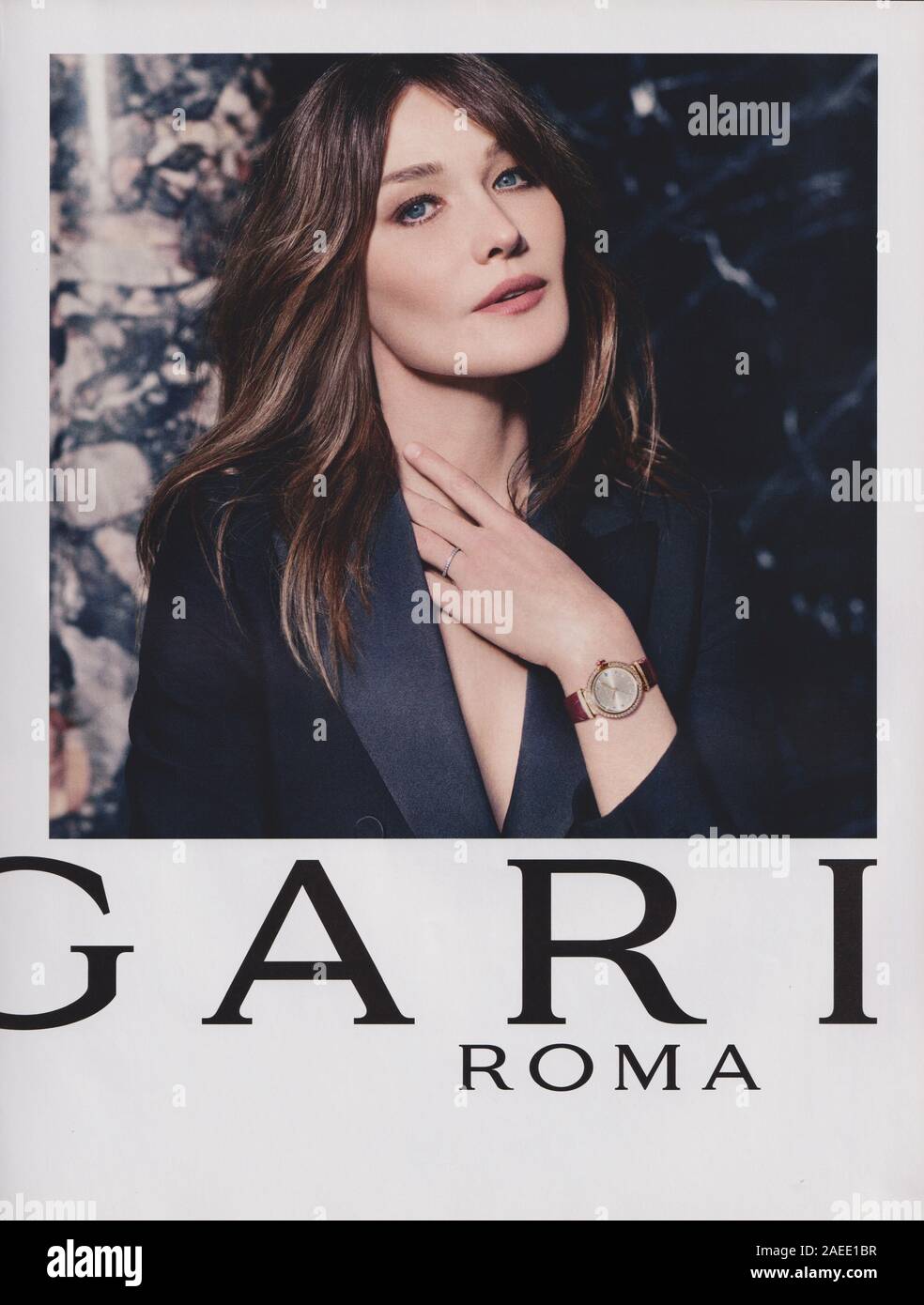 poster advertising BVLGARI ROMA fashion 