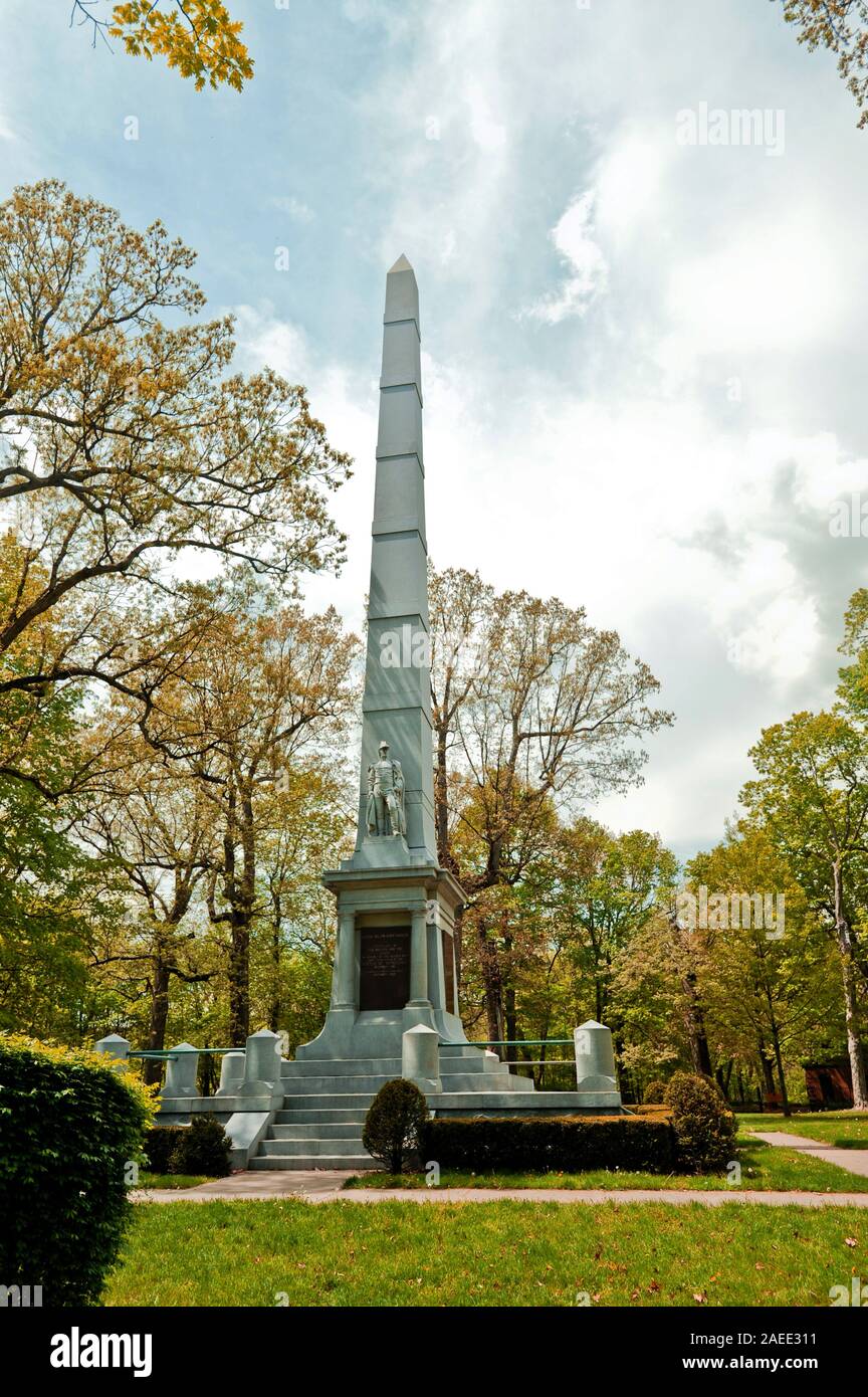 Monument to General William Henry Harrison who fought at the Battle of ...