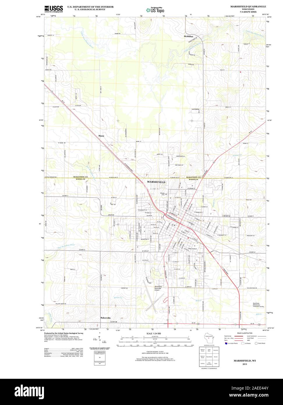 Map of marshfield hires stock photography and images Alamy