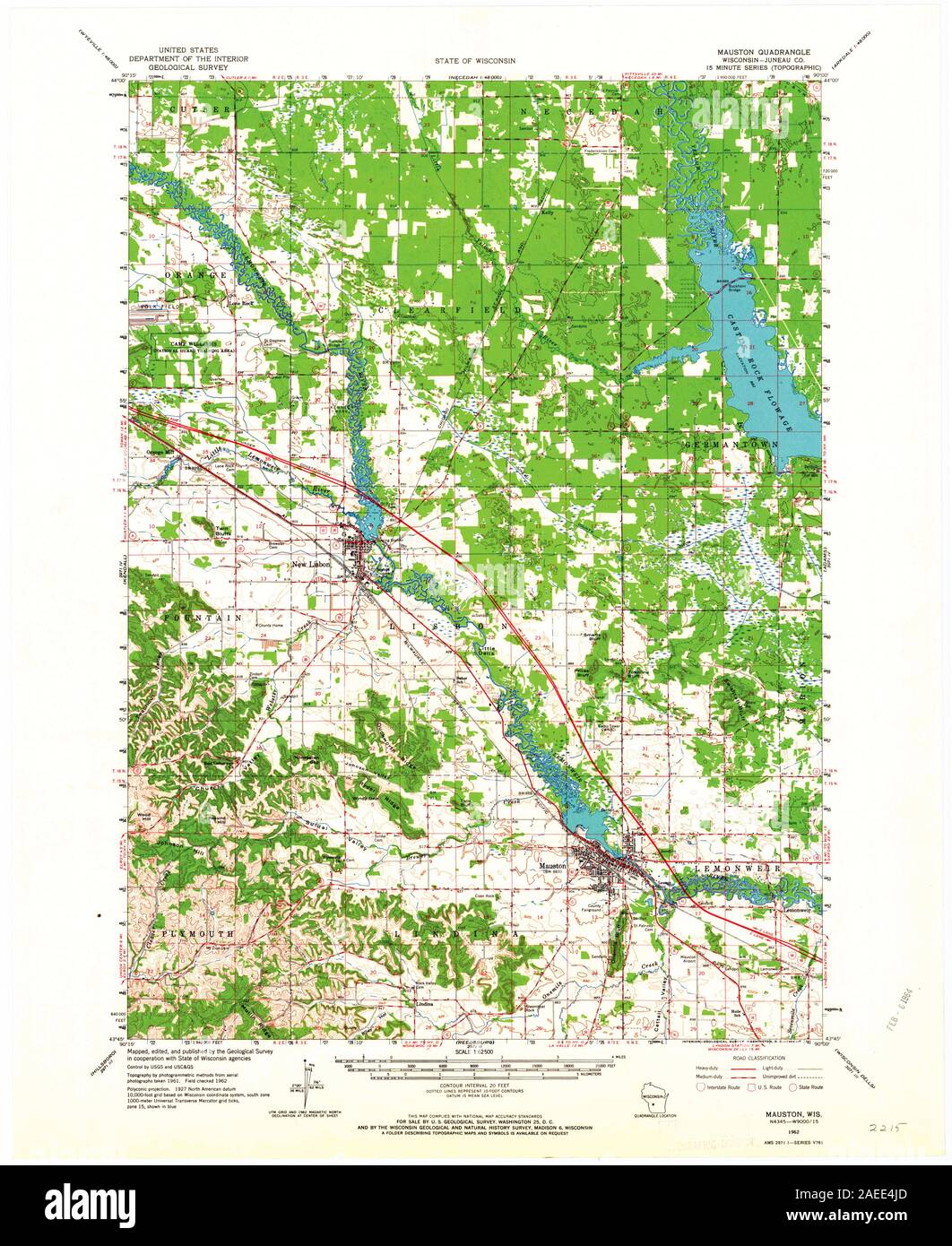 Map of mauston hires stock photography and images Alamy