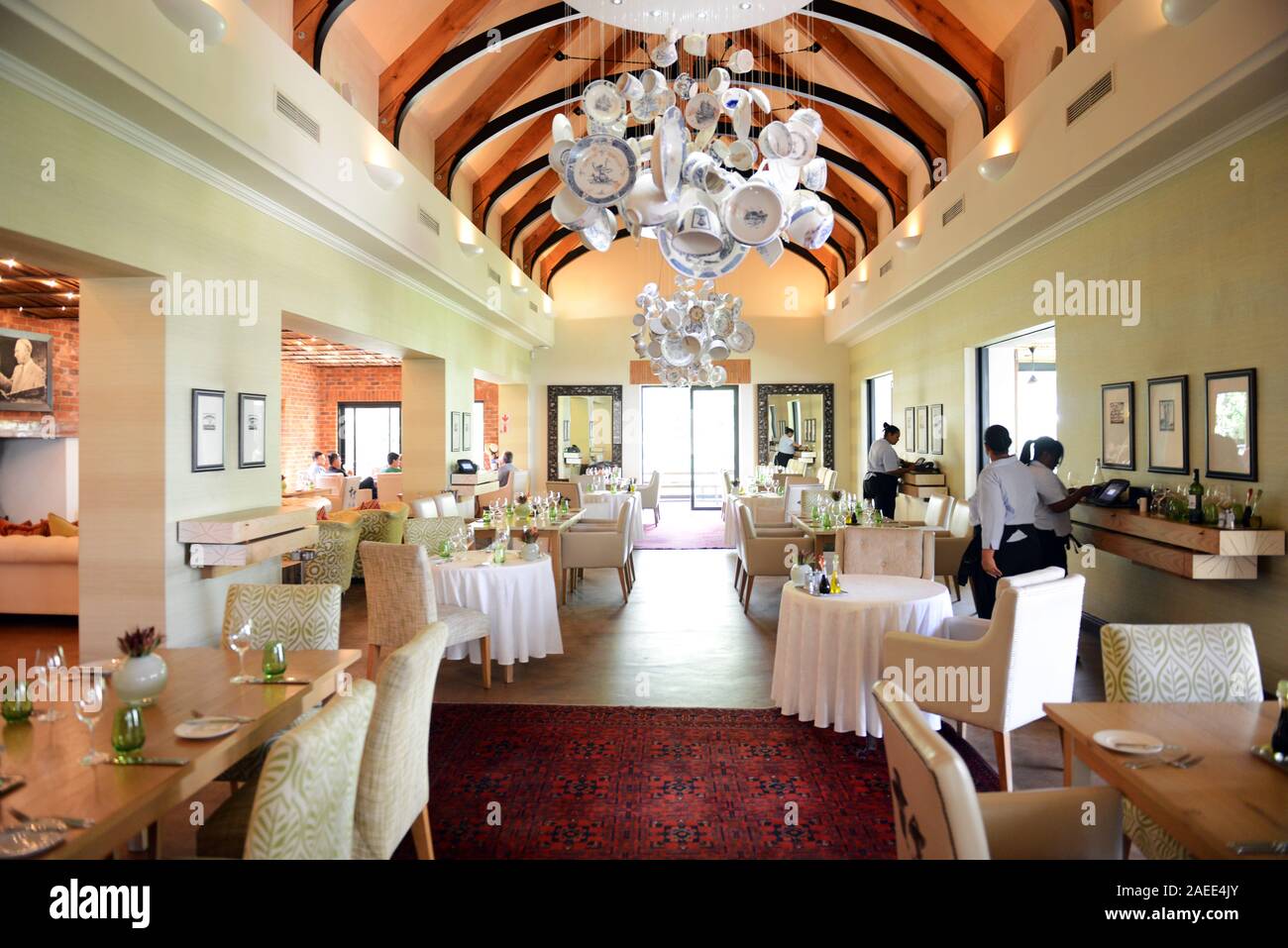 Restaurant at La Motte winery in South Africa Stock Photo Alamy