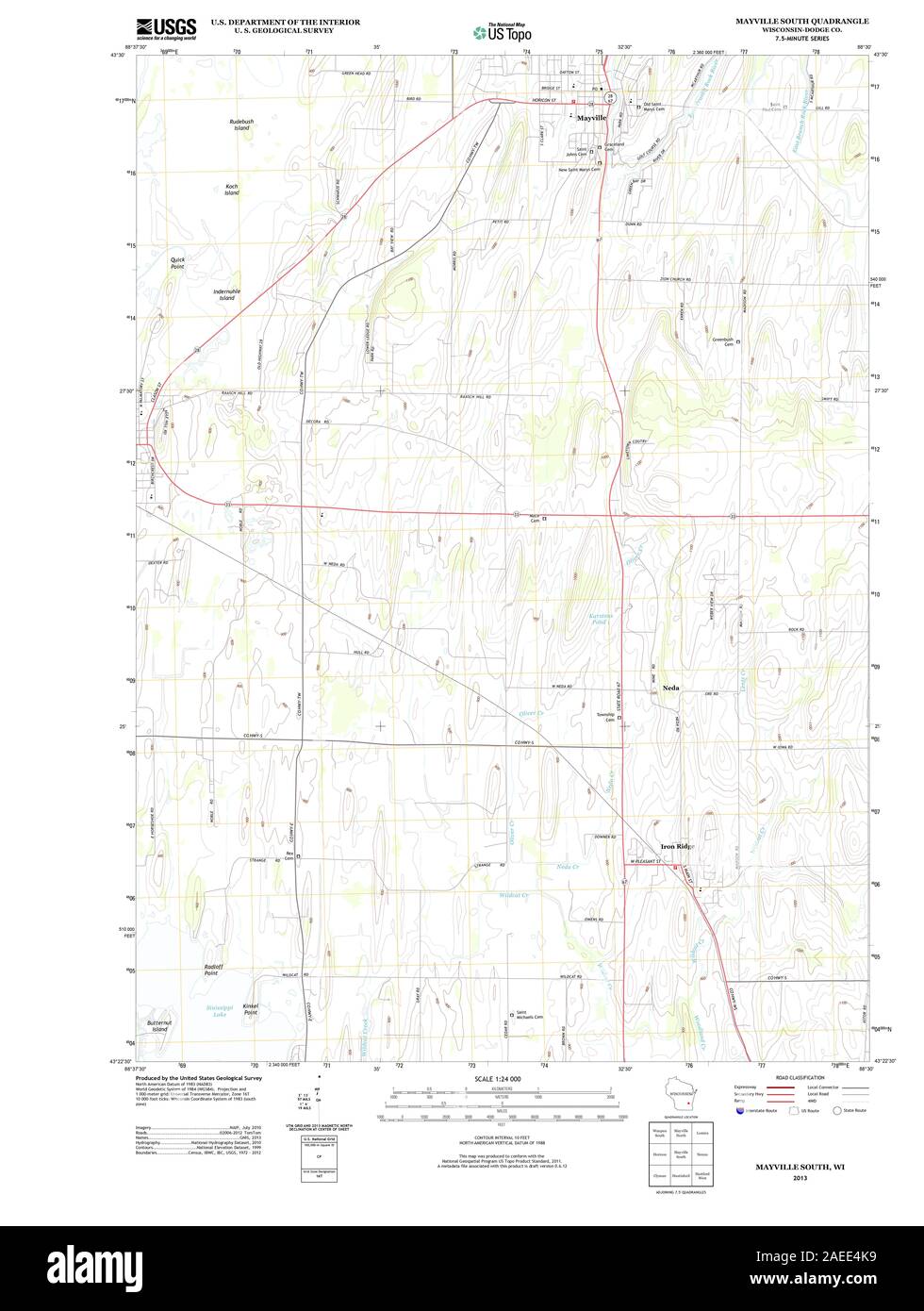 Map of mayville hires stock photography and images Alamy