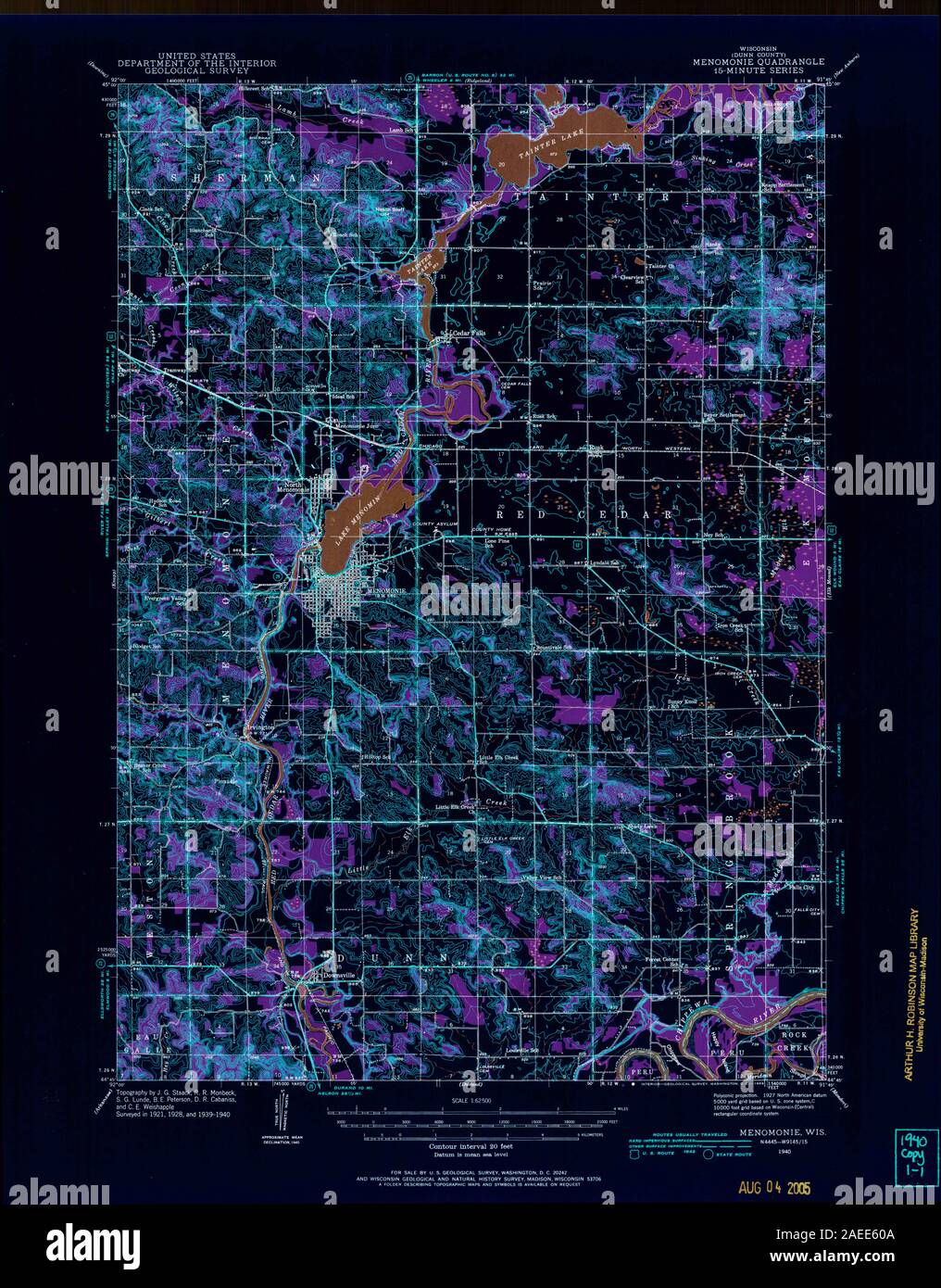 Map of menomonie hires stock photography and images Alamy