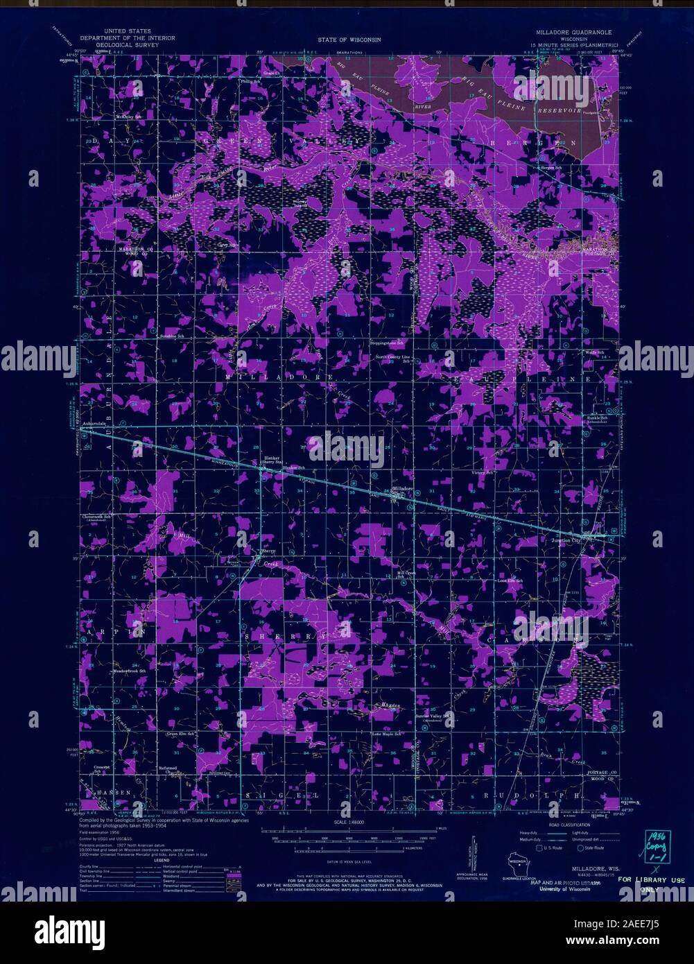 Milladore map hires stock photography and images Alamy