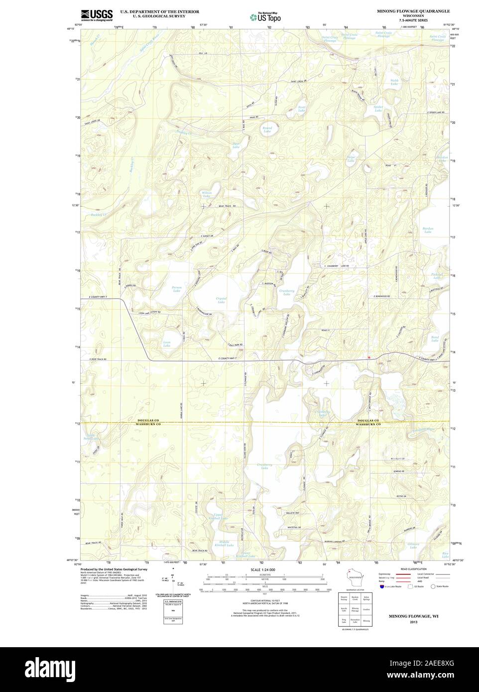 Minong map hires stock photography and images Alamy