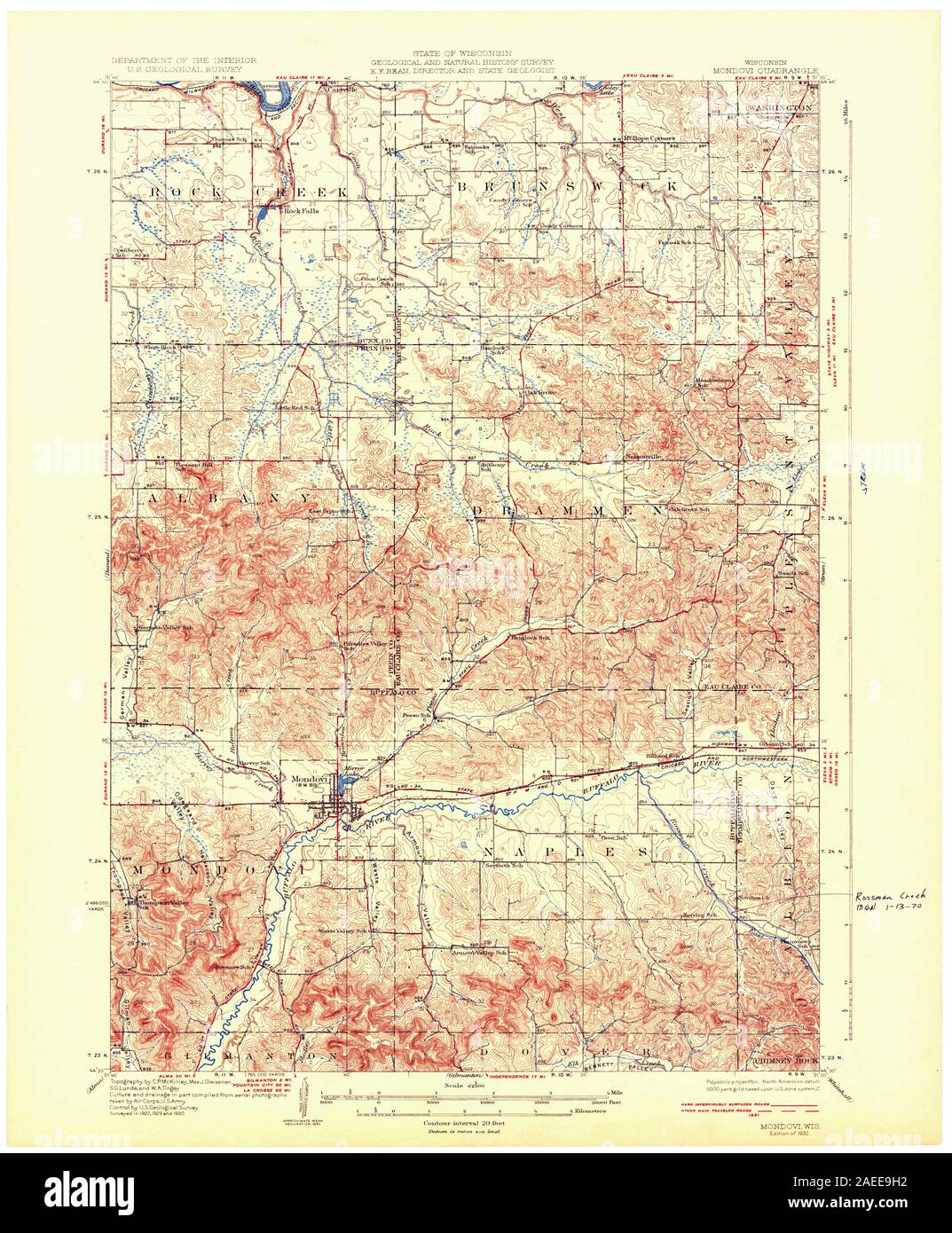 Mondovi map hires stock photography and images Alamy