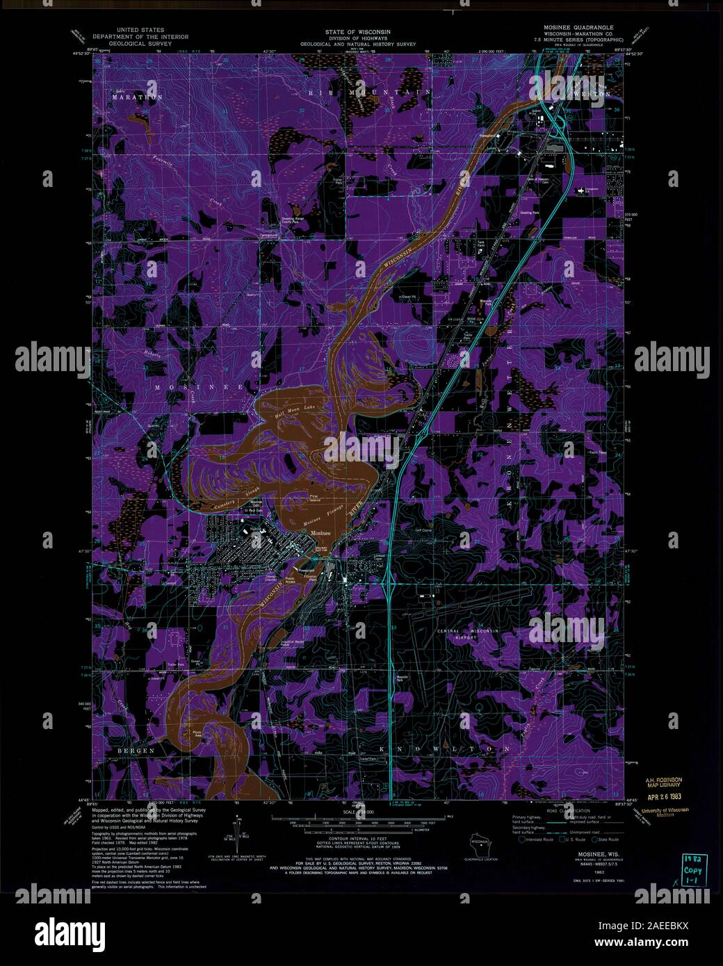 Map of mosinee hires stock photography and images Alamy