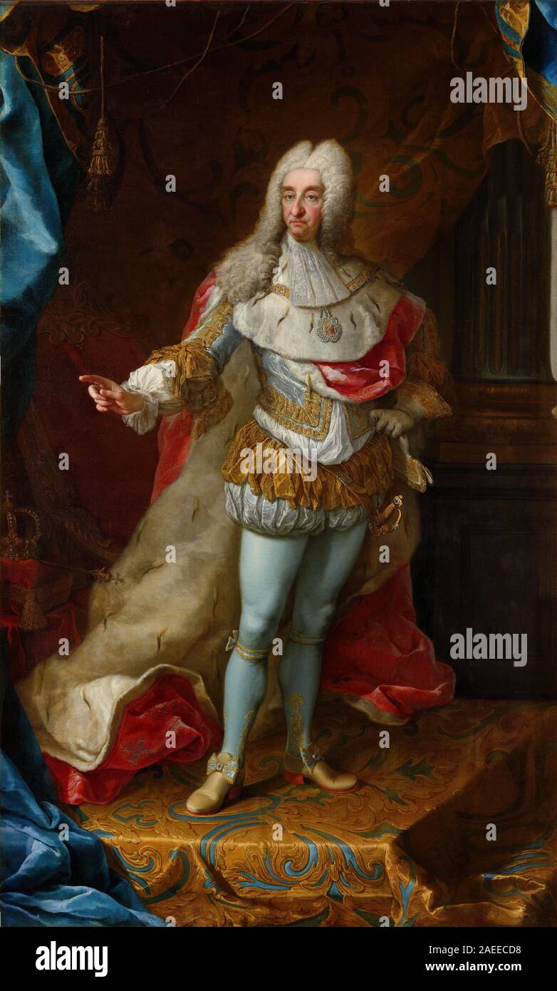 Vittorio Amedeo II in Maesta - Martin van Meytens, circa 1728 Stock Photo