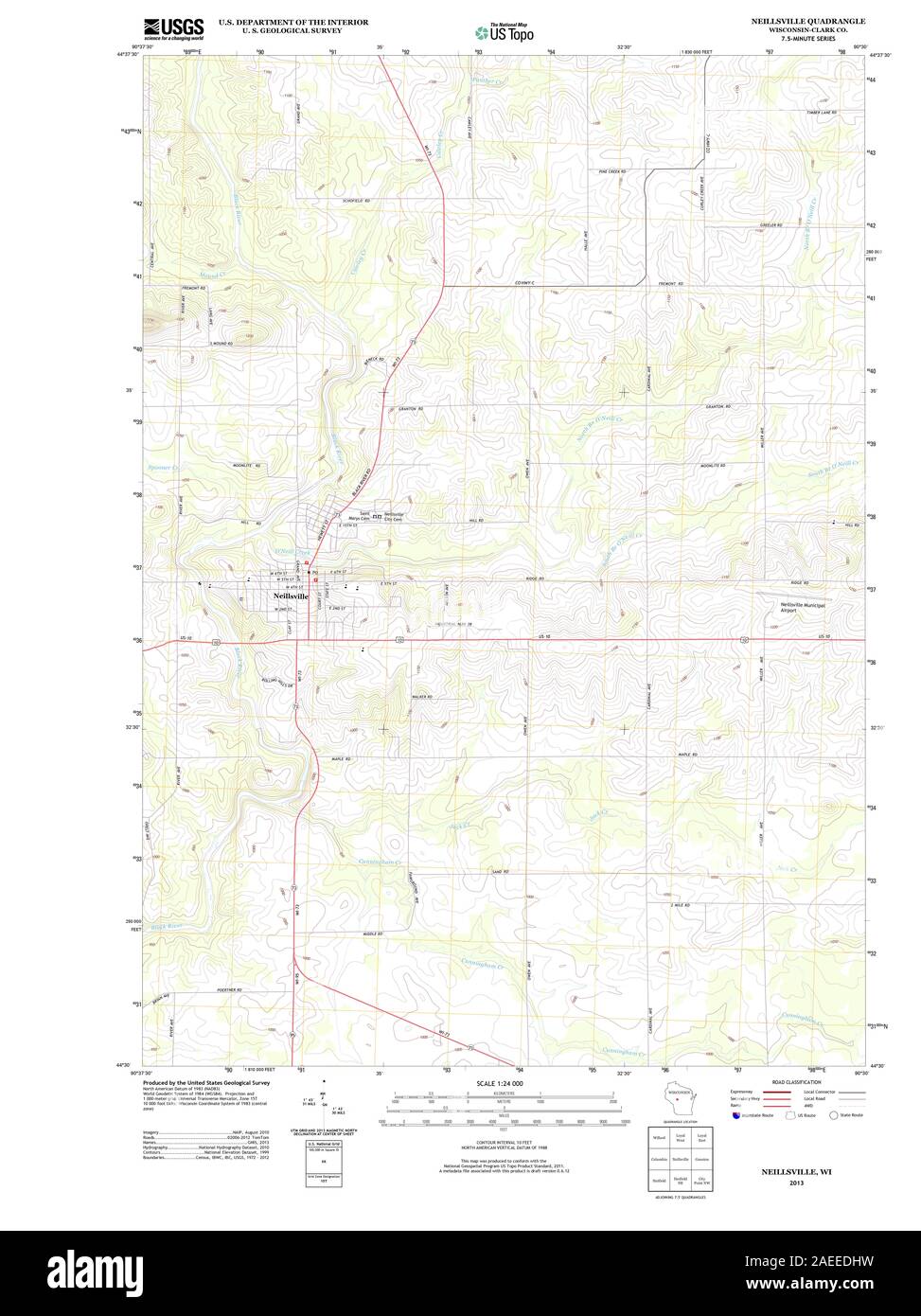 Map of neillsville hires stock photography and images Alamy