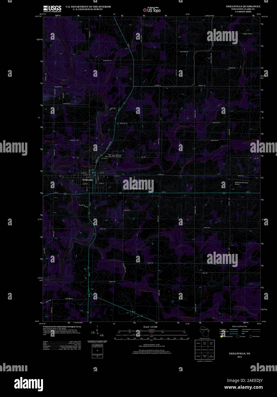 Map of neillsville hires stock photography and images Alamy