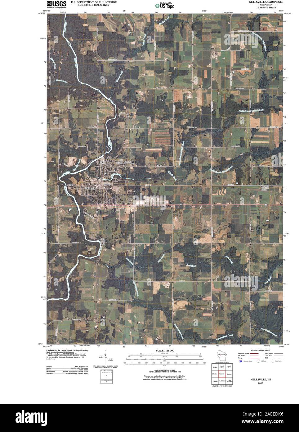 Map of neillsville hires stock photography and images Alamy