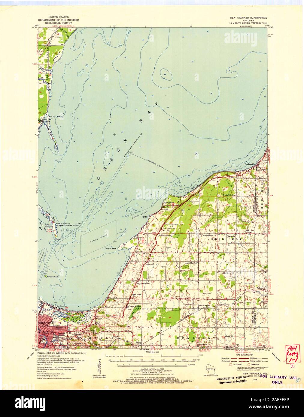 WI New Franken 503424 1954 62500 Restoration Stock Photo Alamy