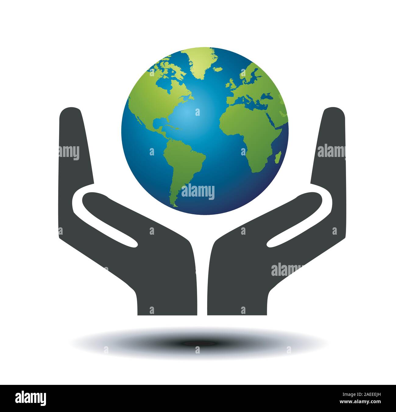 hand sign of environmental protection Stock Vector Image & Art - Alamy