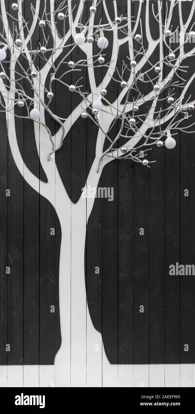 Tree Trunk Painted White High Resolution Stock Photography And Images Alamy