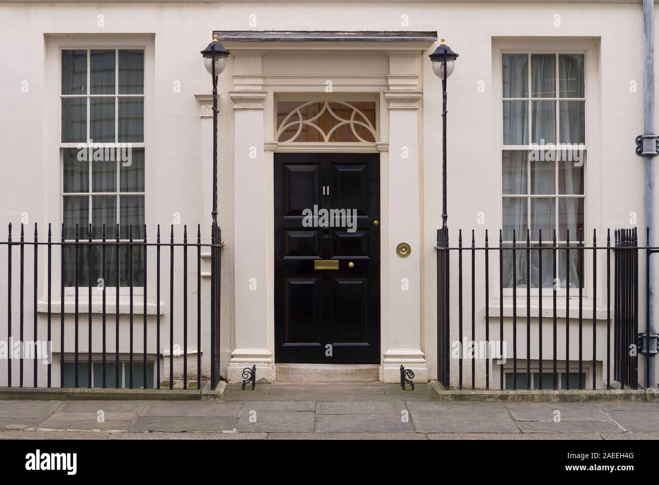 11 Downing Street the official residence of the British, Chancellor of the Exchequer London, UK  7 Feb 2018 Stock Photo